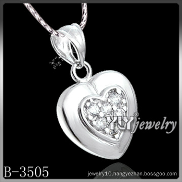 Fashion Heart Cubic Zirconia with 925 Sterling Silver (B-3505)